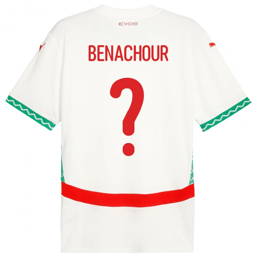 Danxen Kid Morocco Illyès Benachour #0 White Away Jersey 24-26 T-Shirt