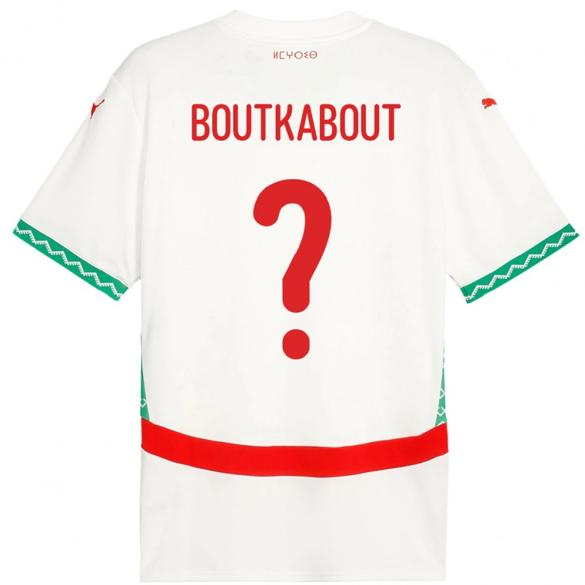 Danxen Kid Morocco Amir Boutkabout #0 White Away Jersey 24-26 T-Shirt