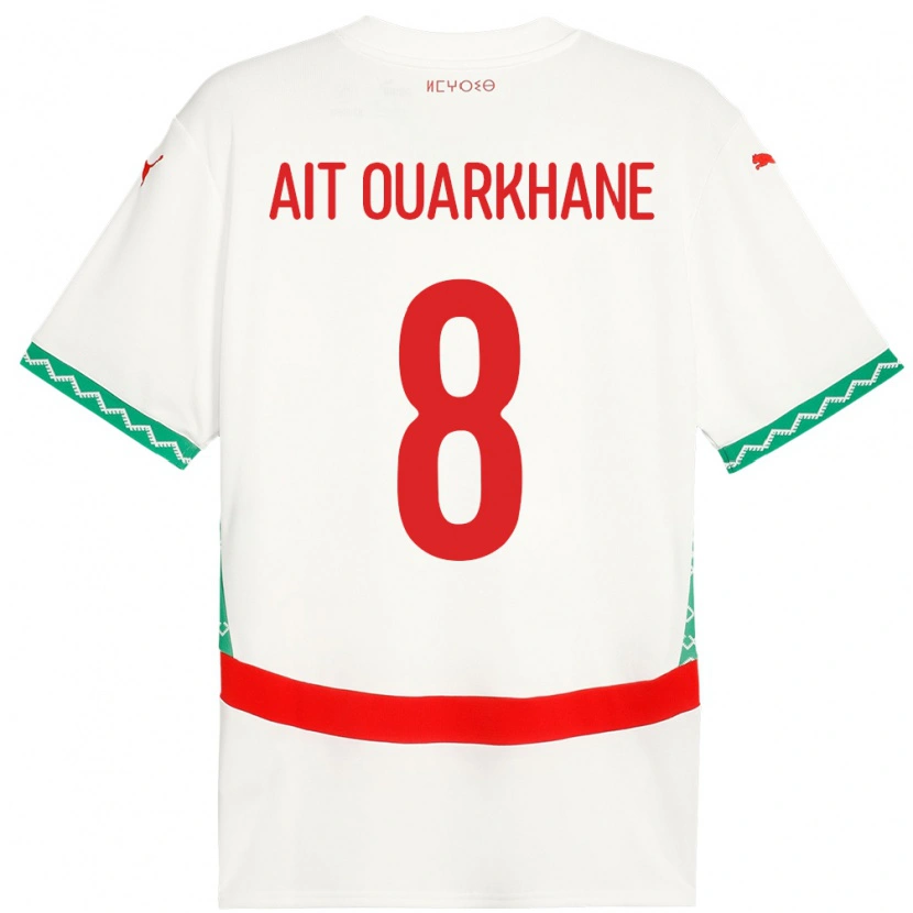 Danxen Kid Morocco Khalid Aït Ouarkhane #8 White Away Jersey 24-26 T-Shirt