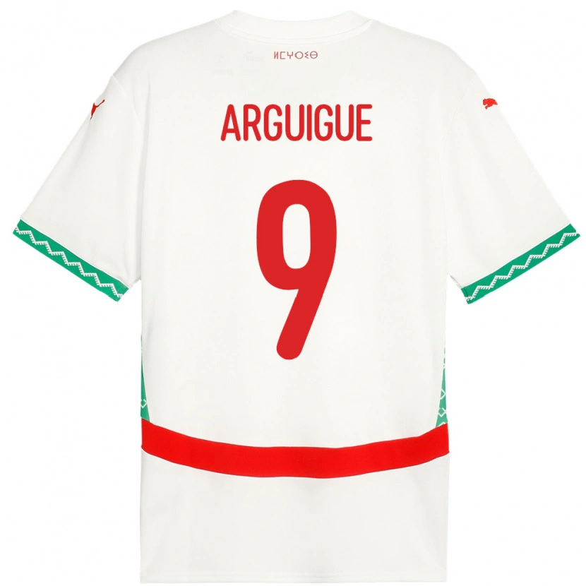 Danxen Kid Morocco Ayman Arguigue #9 White Away Jersey 24-26 T-Shirt