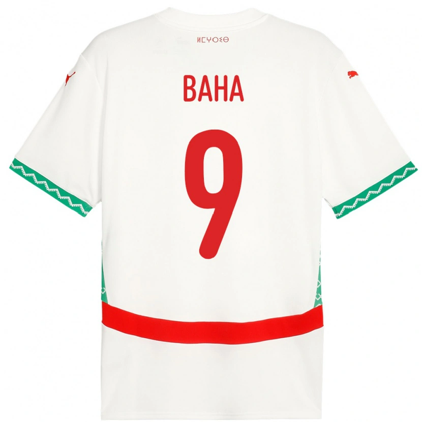 Danxen Kid Morocco Ziyad Baha #9 White Away Jersey 24-26 T-Shirt