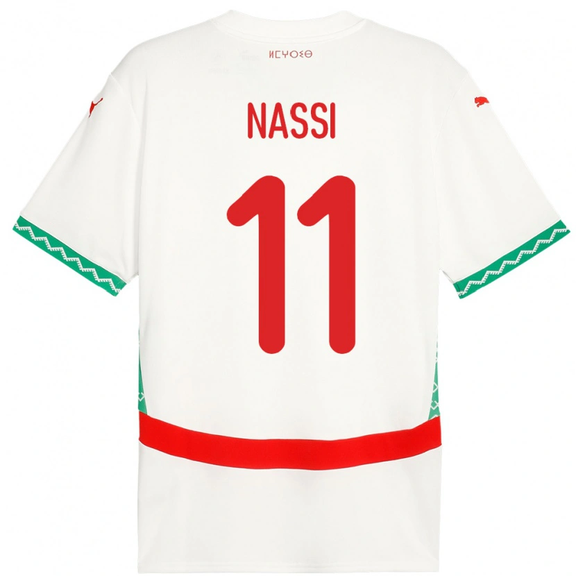 Danxen Kid Morocco Walid Nassi #11 White Away Jersey 24-26 T-Shirt