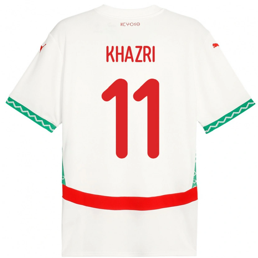 Danxen Kid Morocco Anas Khazri #11 White Away Jersey 24-26 T-Shirt