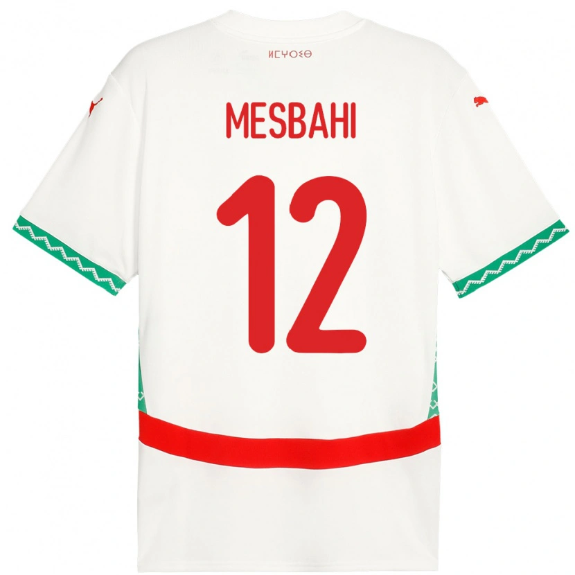 Danxen Kid Morocco Hakim Mesbahi #12 White Away Jersey 24-26 T-Shirt