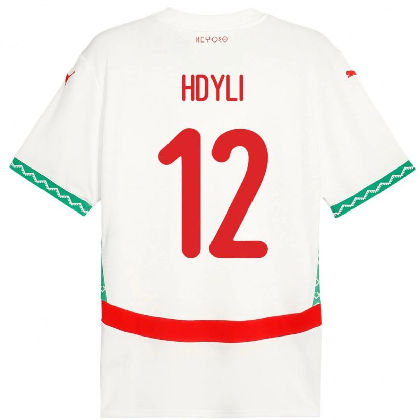 Danxen Kid Morocco Ayoub Hdyli #12 White Away Jersey 24-26 T-Shirt