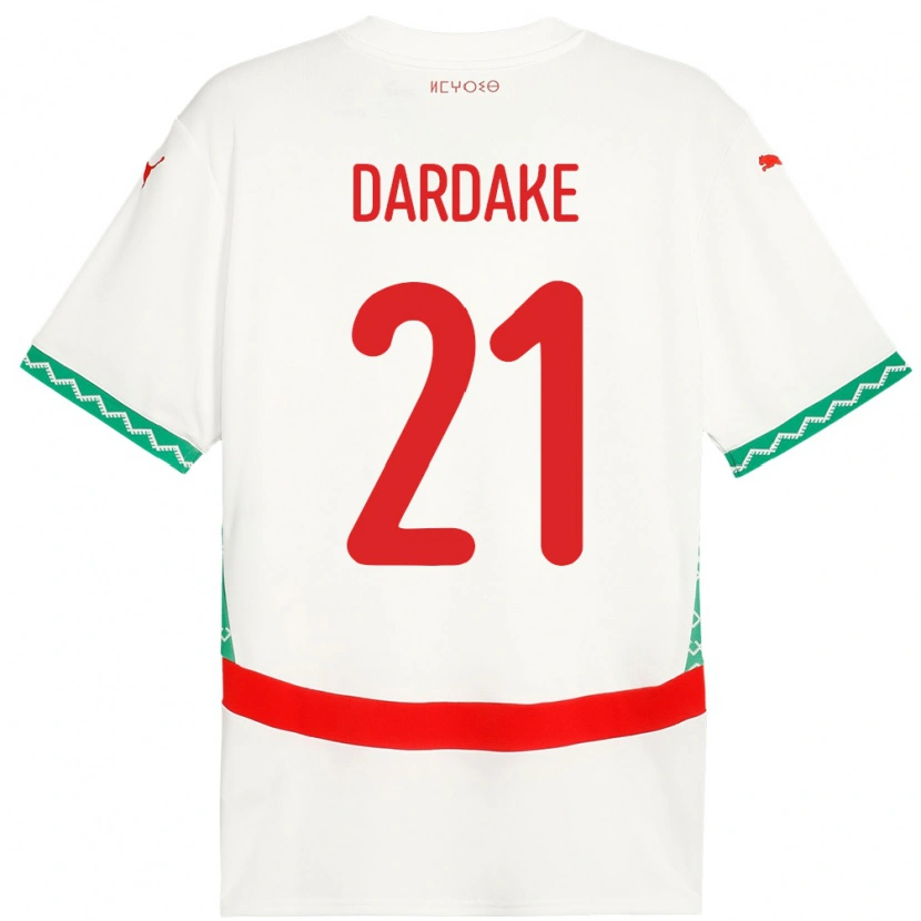 Danxen Kid Morocco Wassim Dardake #21 White Away Jersey 24-26 T-Shirt