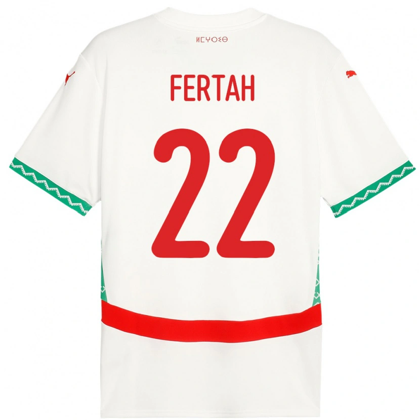 Danxen Kid Morocco Amine Fertah #22 White Away Jersey 24-26 T-Shirt