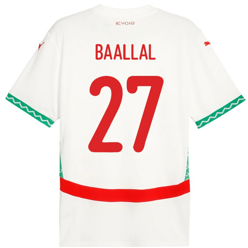 Danxen Kid Morocco Adam Baallal #27 White Away Jersey 24-26 T-Shirt