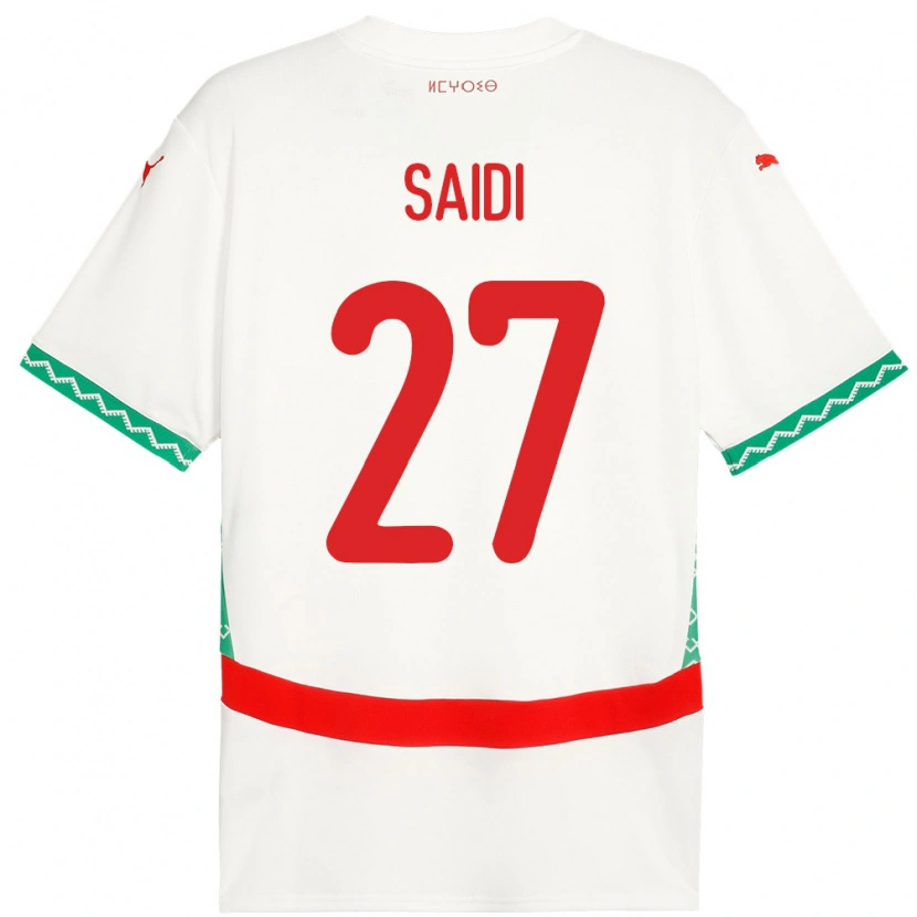 Danxen Kid Morocco Yahya Saidi #27 White Away Jersey 24-26 T-Shirt