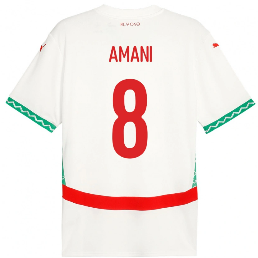 Danxen Kid Morocco Salma Amani #8 White Away Jersey 24-26 T-Shirt