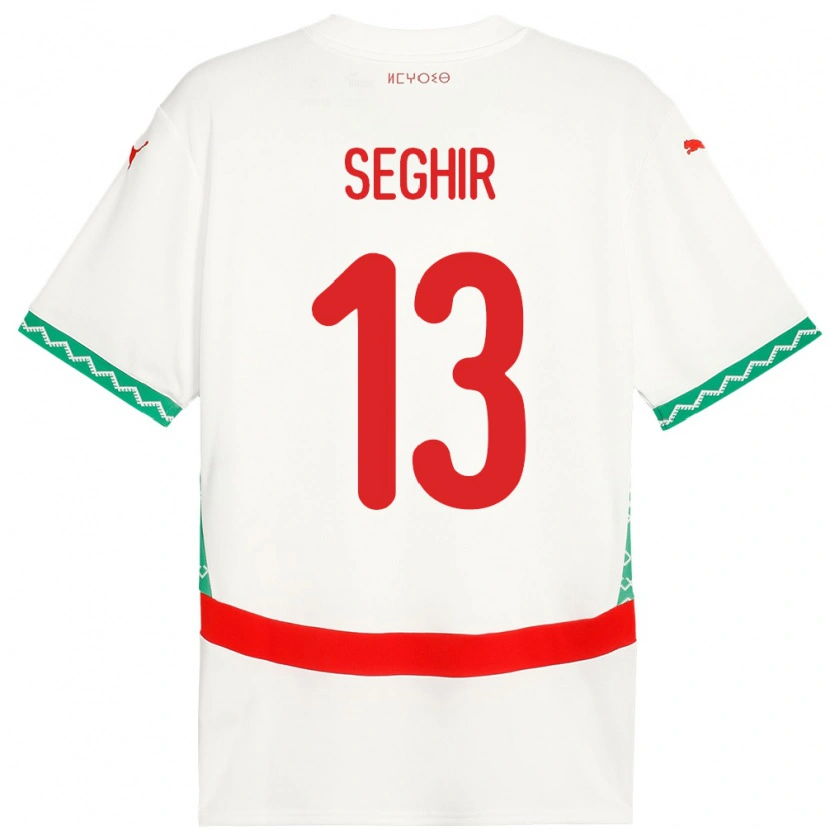 Danxen Kid Morocco Sabah Seghir #13 White Away Jersey 24-26 T-Shirt