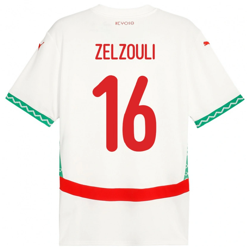 Danxen Kid Morocco Abdessamad Zelzouli #16 White Away Jersey 24-26 T-Shirt