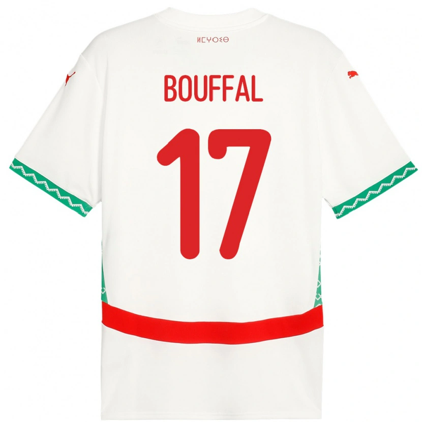 Danxen Kid Morocco Soufiane Bouffal #17 White Away Jersey 24-26 T-Shirt