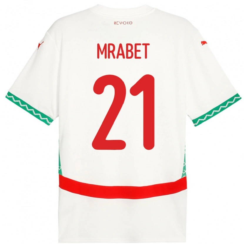 Danxen Kid Morocco Yasmin Mrabet #21 White Away Jersey 24-26 T-Shirt