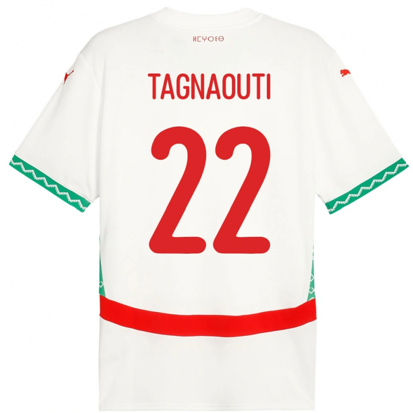 Danxen Kid Morocco Ahmed Reda Tagnaouti #22 White Away Jersey 24-26 T-Shirt