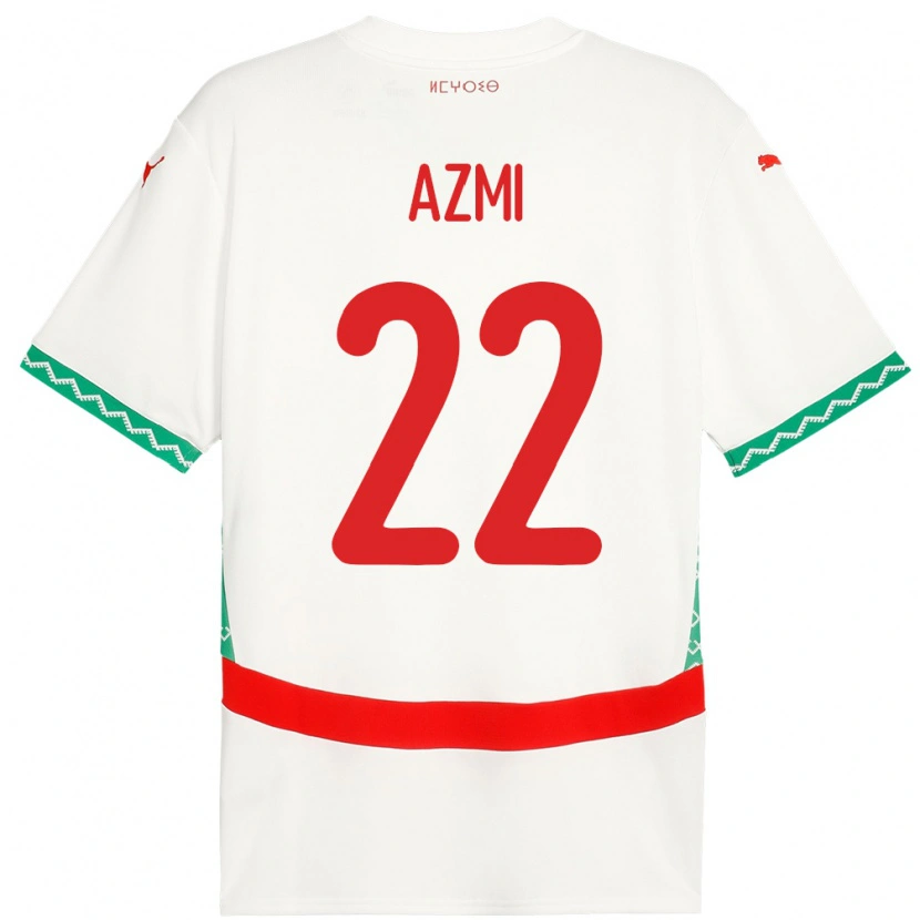 Danxen Kid Morocco Ahmed Azmi #22 White Away Jersey 24-26 T-Shirt