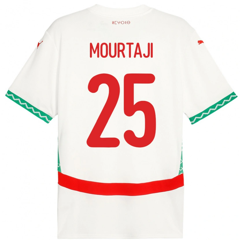 Danxen Kid Morocco Chaymaa Mourtaji #25 White Away Jersey 24-26 T-Shirt