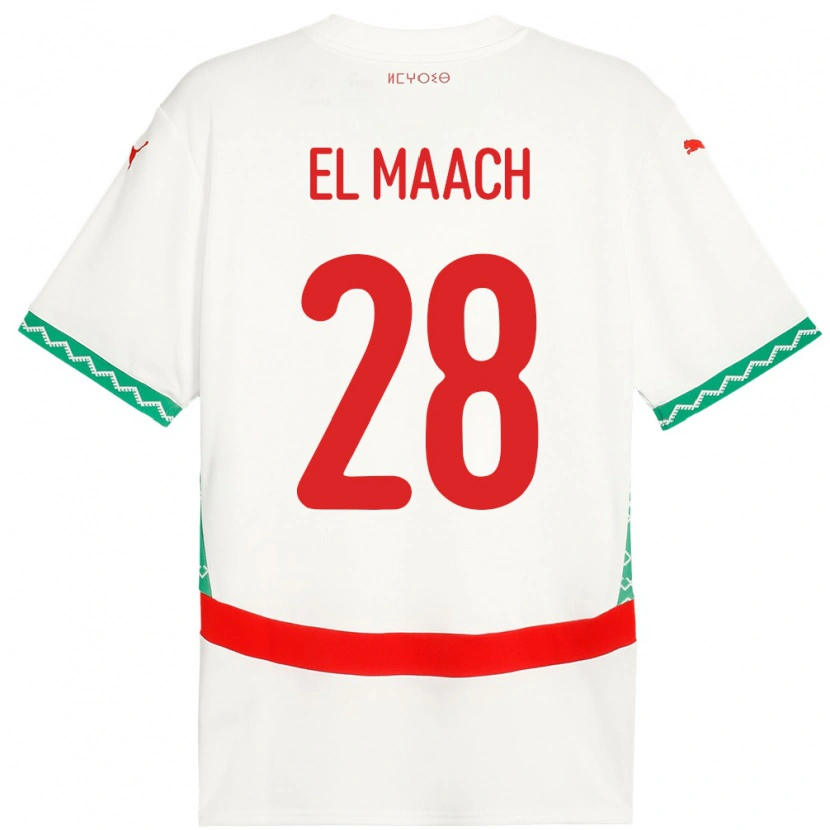 Danxen Kid Morocco Fouad El Maach #28 White Away Jersey 24-26 T-Shirt