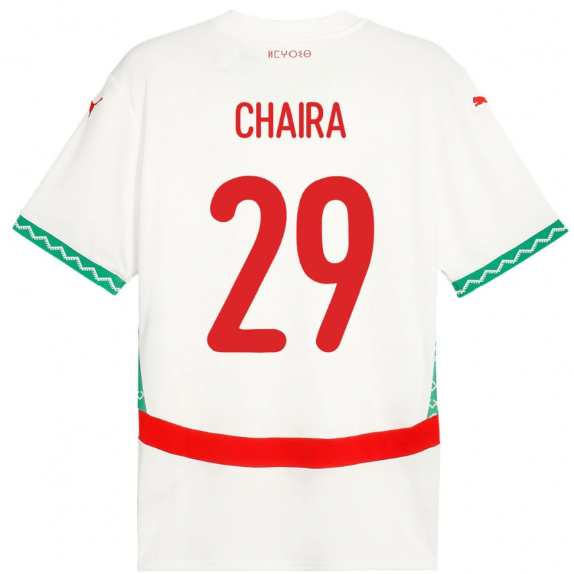 Danxen Kid Morocco Ilyas Chaira #29 White Away Jersey 24-26 T-Shirt