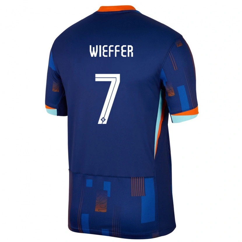 Danxen Kid Netherlands Mats Wieffer #7 Blue Away Jersey 24-26 T-Shirt