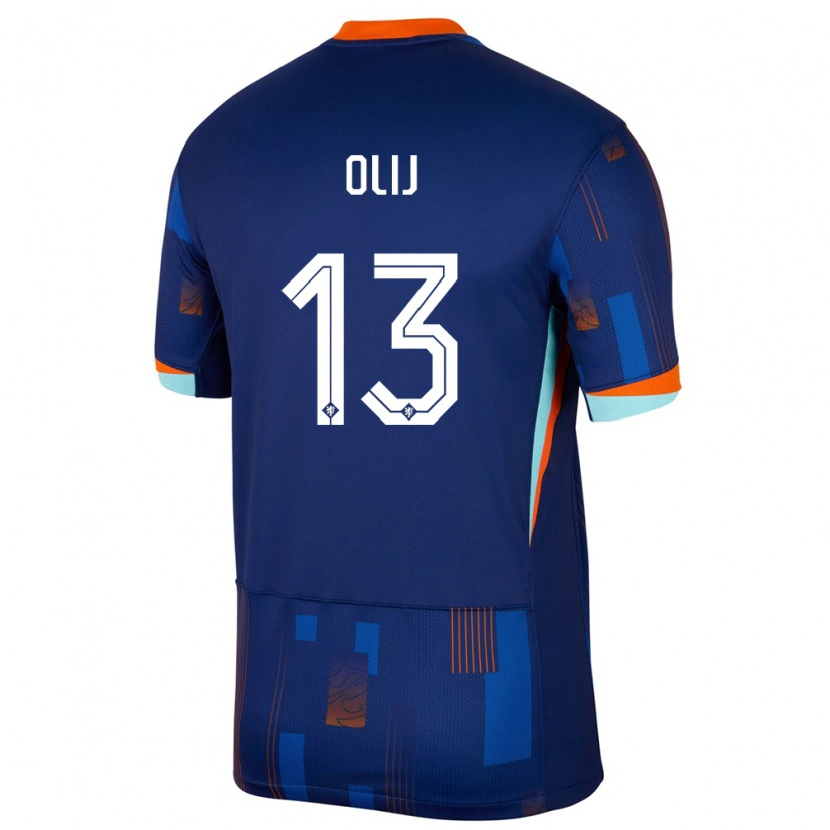 Danxen Kid Netherlands Nick Olij #13 Blue Away Jersey 24-26 T-Shirt