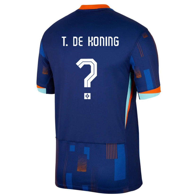 Danxen Kid Netherlands Tim De Koning #0 Blue Away Jersey 24-26 T-Shirt