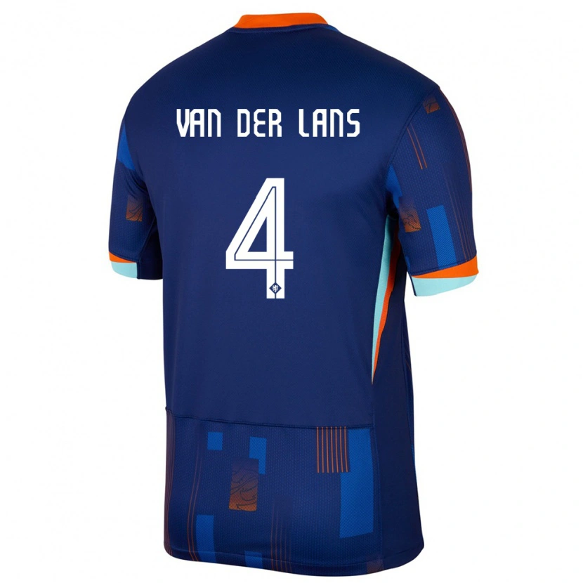 Danxen Kid Netherlands Mylo Van Der Lans #4 Blue Away Jersey 24-26 T-Shirt