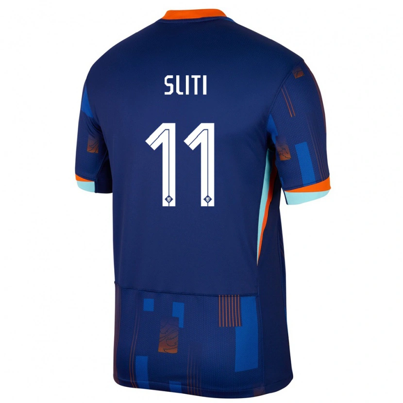 Danxen Kid Netherlands Aymen Sliti #11 Blue Away Jersey 24-26 T-Shirt