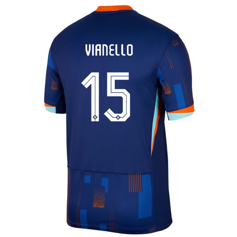 Danxen Kid Netherlands Giannino Vianello #15 Blue Away Jersey 24-26 T-Shirt