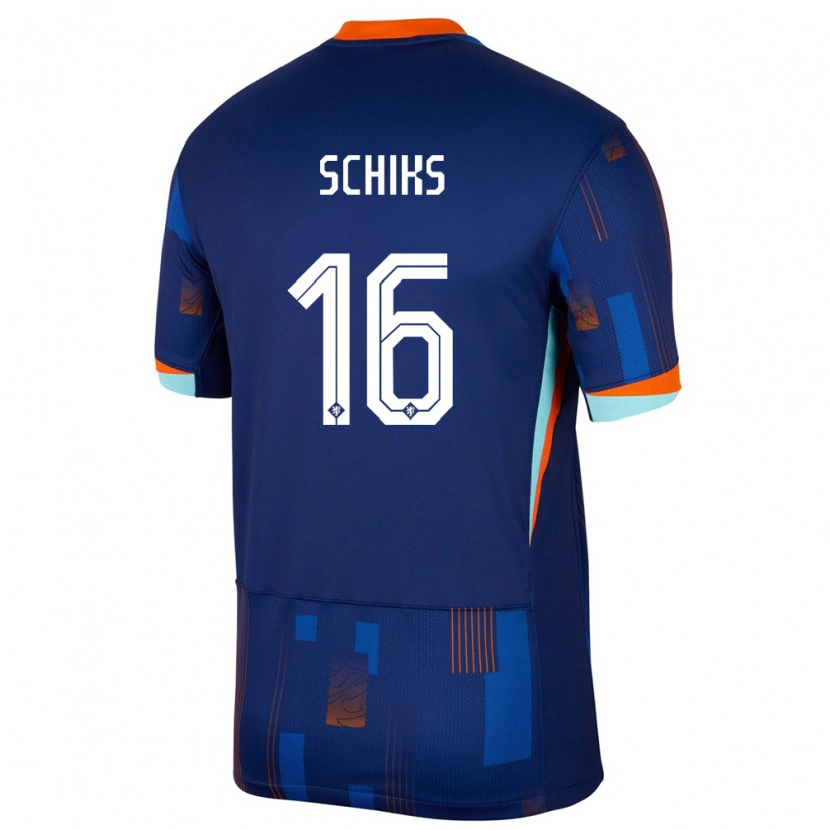 Danxen Kid Netherlands Niek Schiks #16 Blue Away Jersey 24-26 T-Shirt