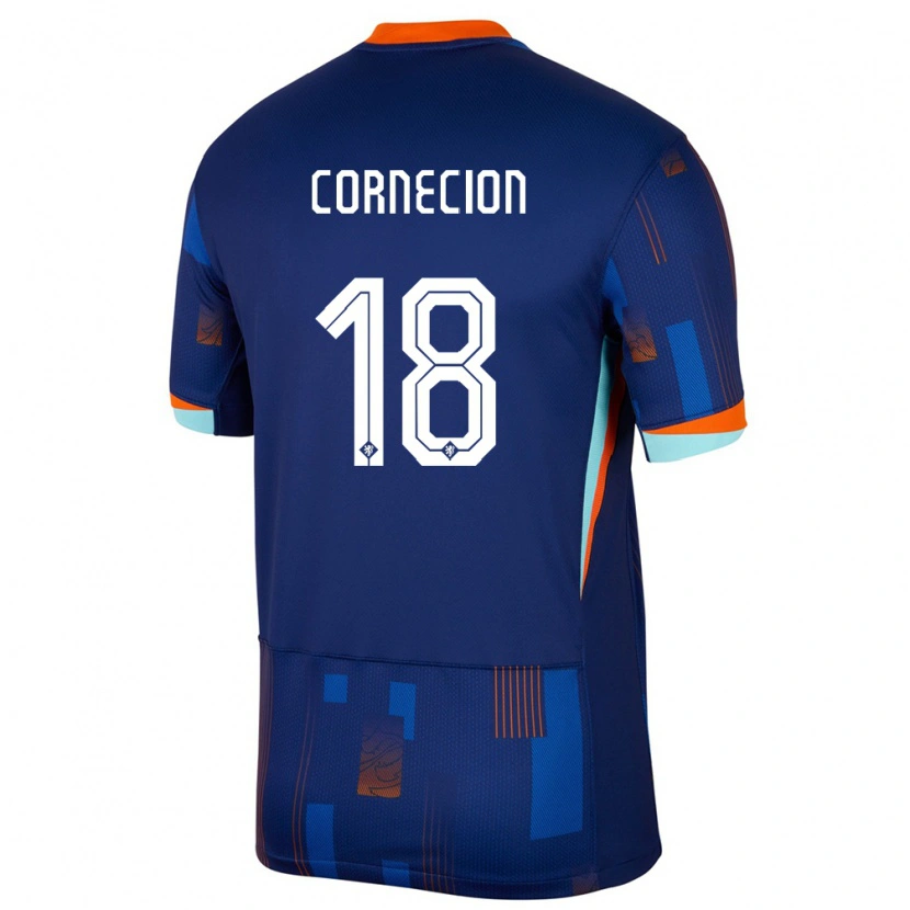 Danxen Kid Netherlands Shuryjano Cornecion #18 Blue Away Jersey 24-26 T-Shirt