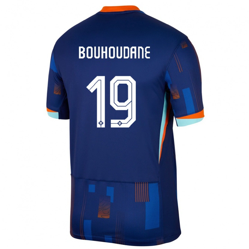 Danxen Kid Netherlands Sami Bouhoudane #19 Blue Away Jersey 24-26 T-Shirt