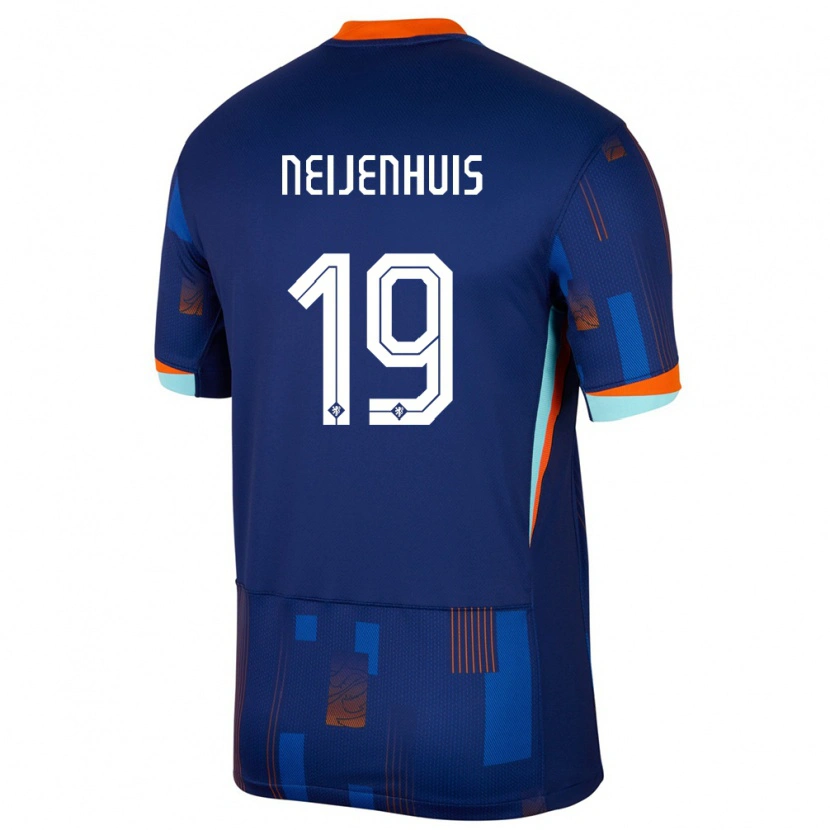 Danxen Kid Netherlands Kelvin Neijenhuis #19 Blue Away Jersey 24-26 T-Shirt