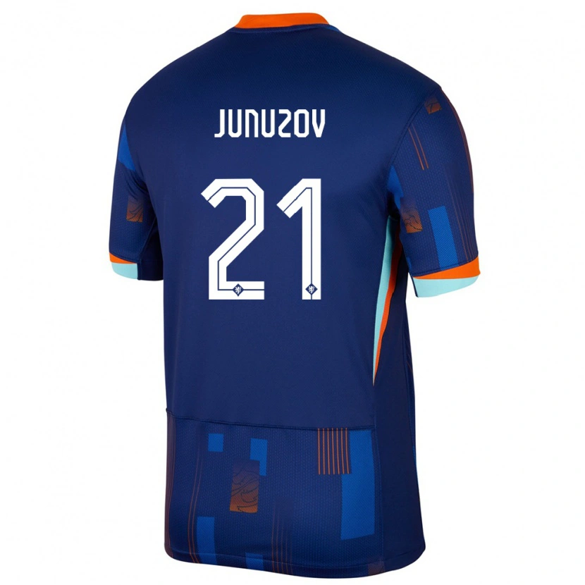 Danxen Kid Netherlands Melih Junuzov #21 Blue Away Jersey 24-26 T-Shirt