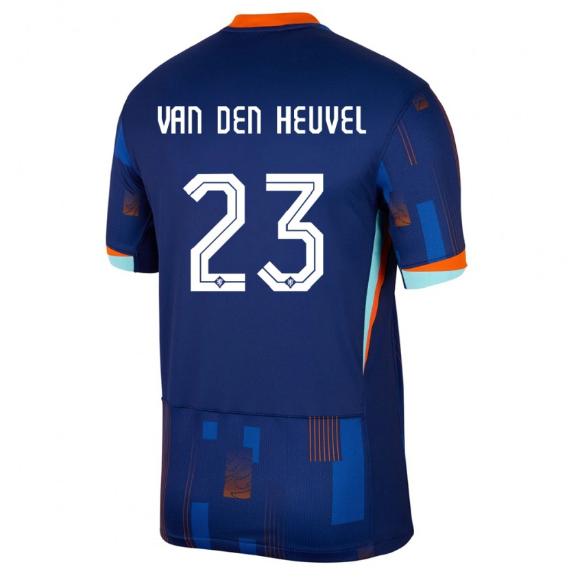 Danxen Kid Netherlands Dani Van Den Heuvel #23 Blue Away Jersey 24-26 T-Shirt