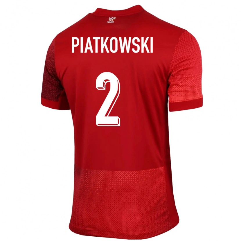 Danxen Kid Poland Kamil Piatkowski #2 Red Away Jersey 24-26 T-Shirt