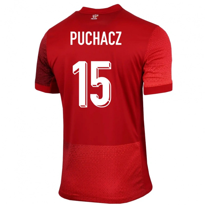 Danxen Kid Poland Tymoteusz Puchacz #15 Red Away Jersey 24-26 T-Shirt