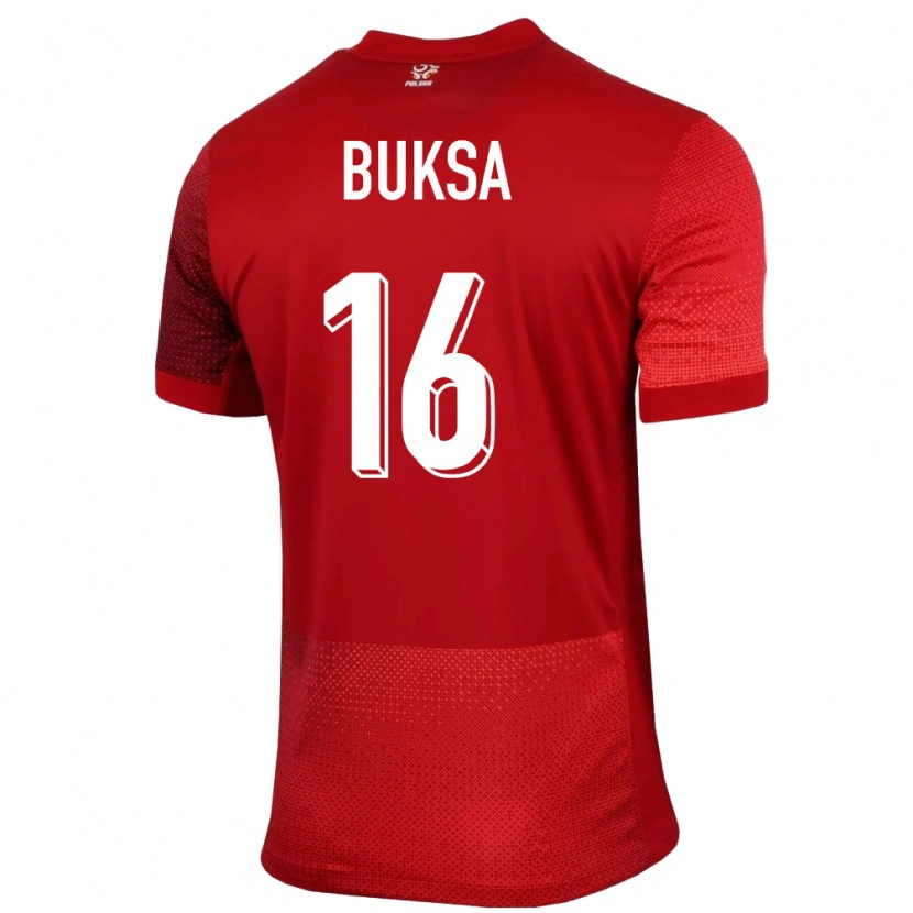 Danxen Kid Poland Adam Buksa #16 Red Away Jersey 24-26 T-Shirt