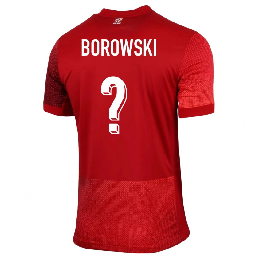 Danxen Kid Poland Bartosz Borowski #0 Red Away Jersey 24-26 T-Shirt