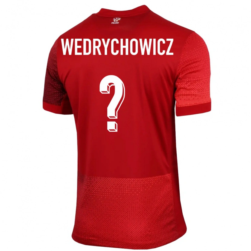 Danxen Kid Poland Karol Wedrychowicz #0 Red Away Jersey 24-26 T-Shirt