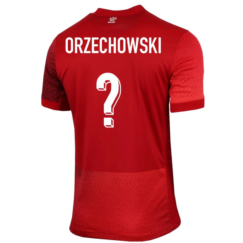 Danxen Kid Poland Wojciech Orzechowski #0 Red Away Jersey 24-26 T-Shirt