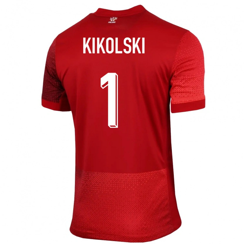 Danxen Kid Poland Maciej Kikolski #1 Red Away Jersey 24-26 T-Shirt