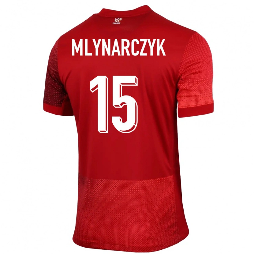 Danxen Kid Poland Antoni Mlynarczyk #15 Red Away Jersey 24-26 T-Shirt