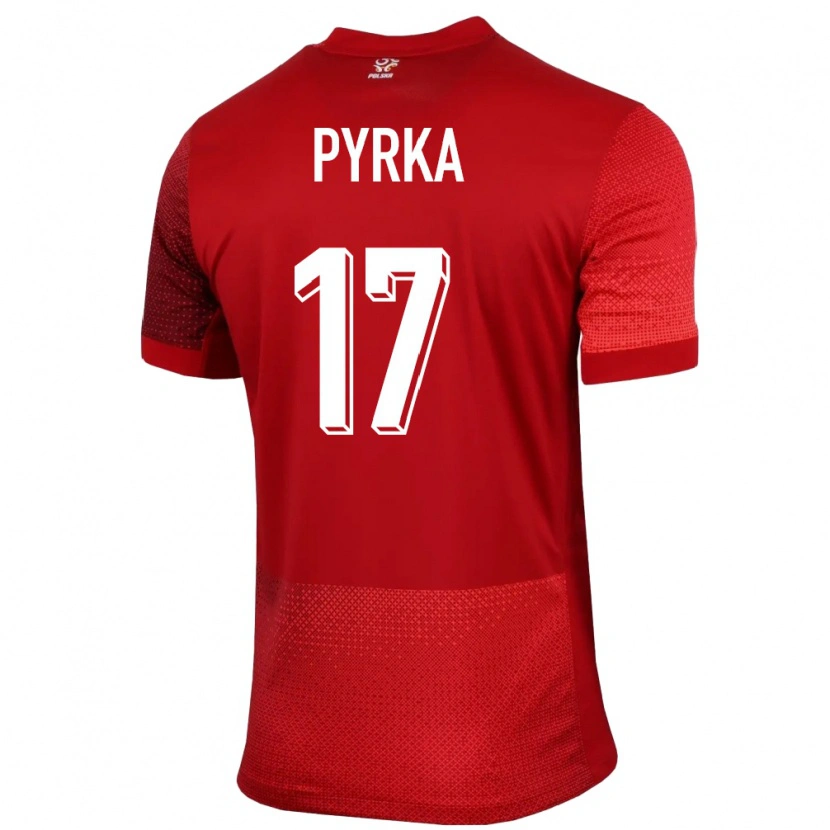 Danxen Kid Poland Arkadiusz Pyrka #17 Red Away Jersey 24-26 T-Shirt