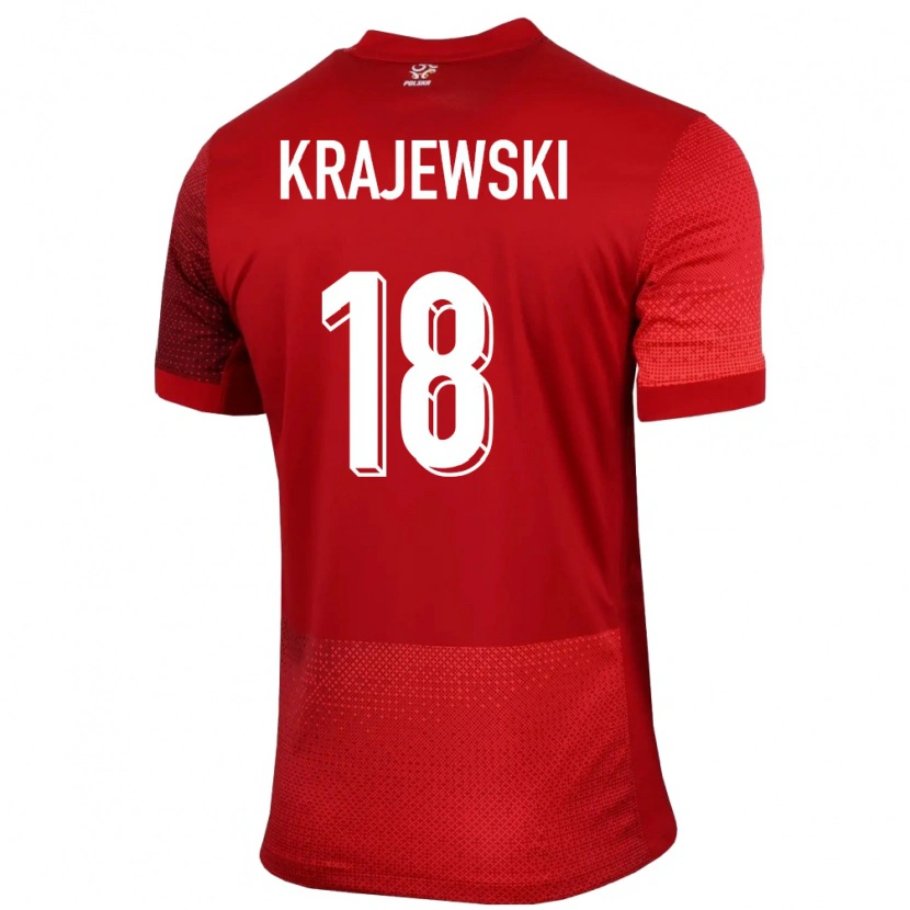 Danxen Kid Poland Marcel Krajewski #18 Red Away Jersey 24-26 T-Shirt