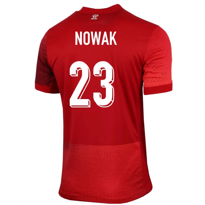 Danxen Kid Poland Wiktor Nowak #23 Red Away Jersey 24-26 T-Shirt