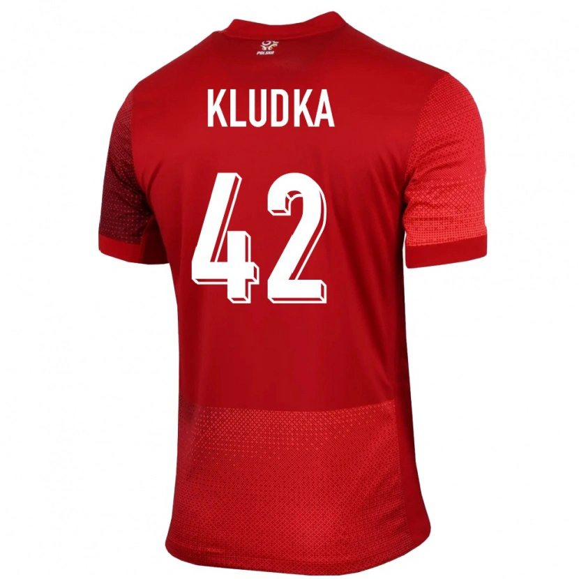 Danxen Kid Poland Bartlomiej Kludka #42 Red Away Jersey 24-26 T-Shirt