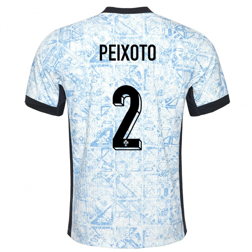 Danxen Kid Portugal Guilherme Peixoto #2 Cream Blue Away Jersey 24-26 T-Shirt