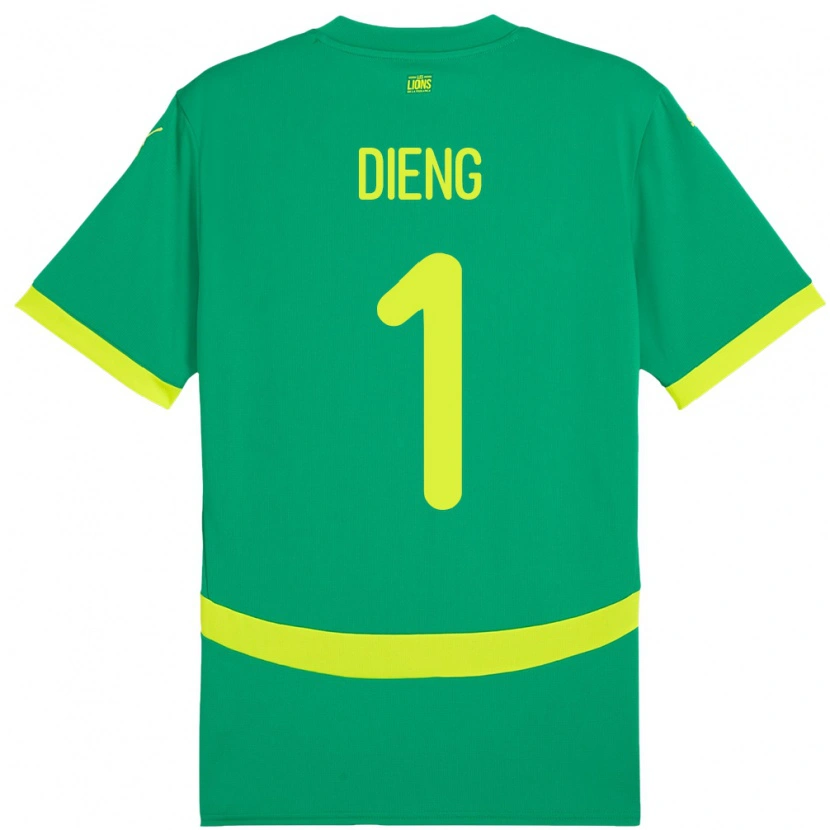 Danxen Kid Senegal Pape Dieng #1 Green Away Jersey 24-26 T-Shirt