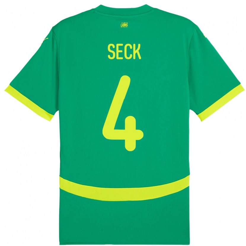 Danxen Kid Senegal Abdoulaye Seck #4 Green Away Jersey 24-26 T-Shirt